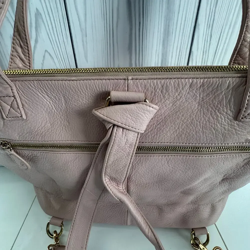 HTF Lily Jade Blush Lorie Diaper Bag Backpack Purse Tote ((READ)
